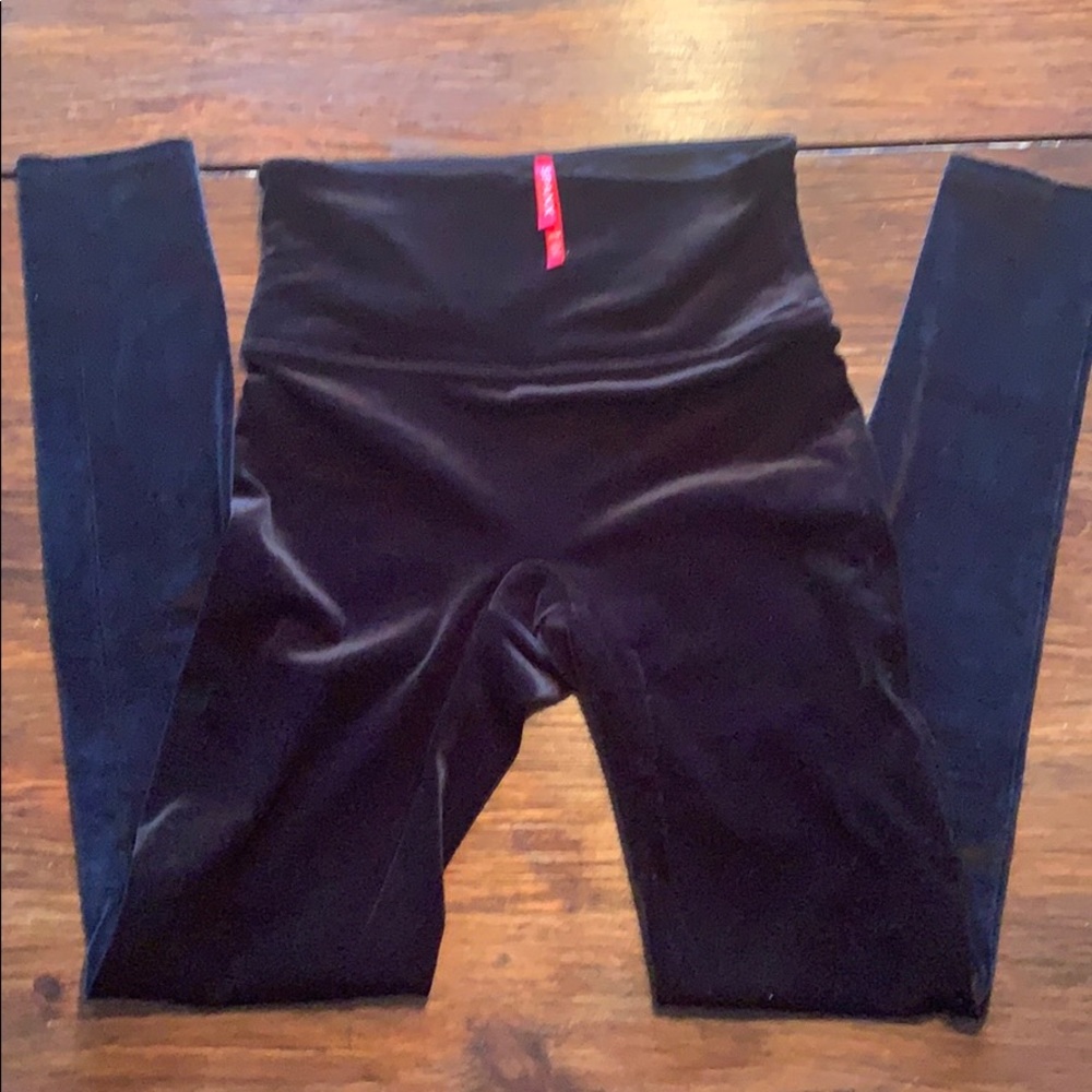 Spanx velvet leggings